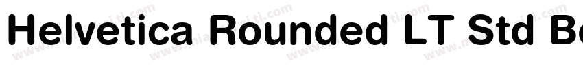 Helvetica Rounded LT Std Bold字体转换